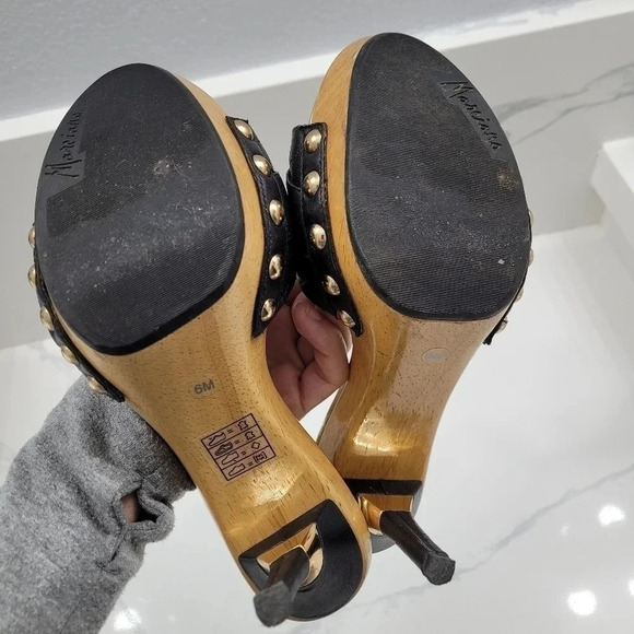 Marciano Gold Accent Quilted Mules - Picture 9 of 13